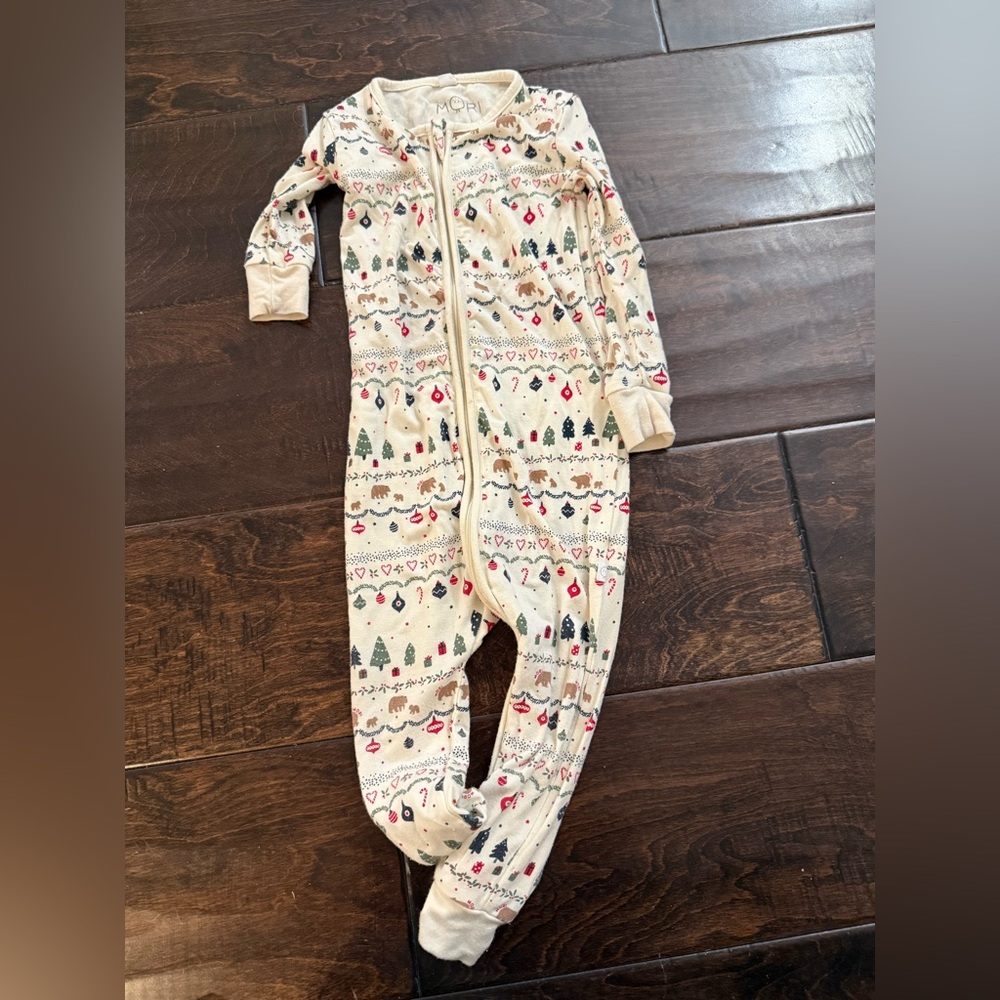 Mori baby Christmas pajamas